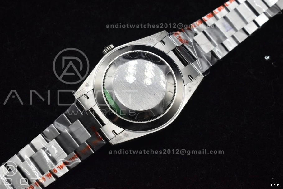 A2836 Weight Black 40 Crystal President DayDate On Gain Dial GMF Bracelet SS 1128